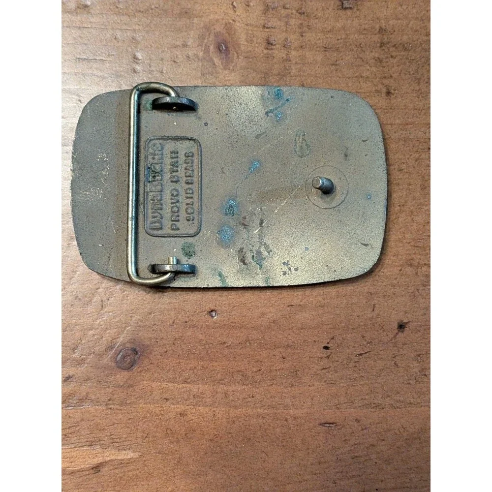 Vintage Oakleaf Corp Solid Brass DynaBuckle Belt Buckle